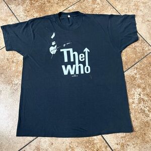 Screen Stars The Who Logo Tee - Black with Light Print
